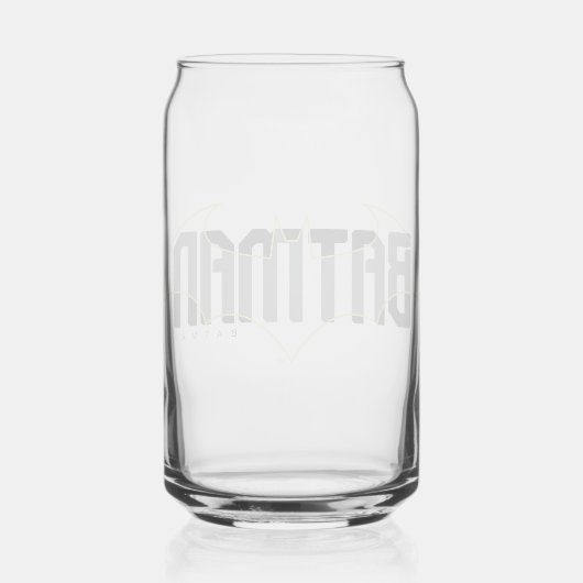 Batman Hi-Tech Naam Graphic Blikvorm Glas (Achterkant)