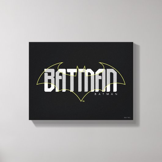 Batman Hi-Tech Naam Graphic Canvas Afdruk (Voorkant)