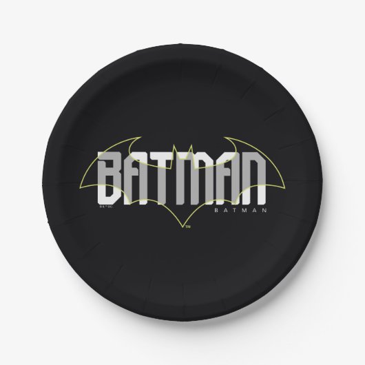 Batman Hi-Tech Naam Graphic Papieren Bordje (Voorkant)