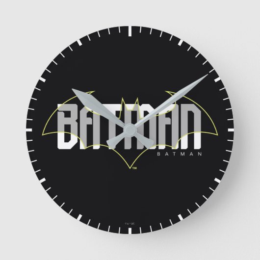 Batman Hi-Tech Naam Graphic Ronde Klok (Voorkant)
