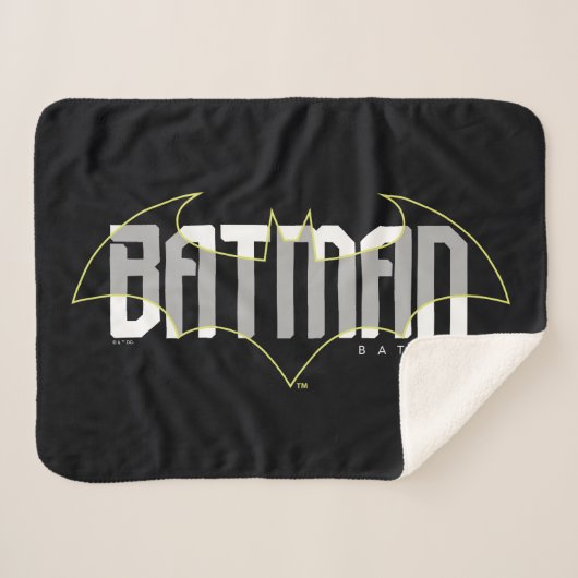 Batman Hi-Tech Naam Graphic Sherpa Deken (Voorkant (horizontaal))