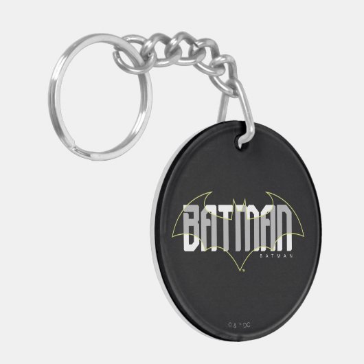 Batman Hi-Tech Naam Graphic Sleutelhanger (Voorkant Links)