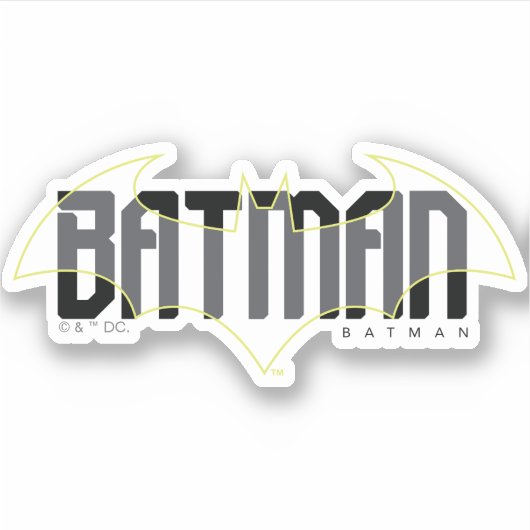Batman Hi-Tech Naam Graphic Sticker (Voorkant)