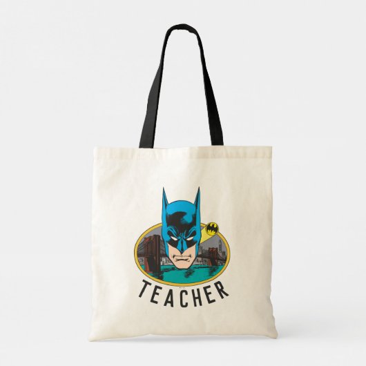 Batman Hoofd Leraar Tote Bag (Achterkant)