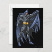 Batman houdt cape-side briefkaart (Voorkant / Achterkant)