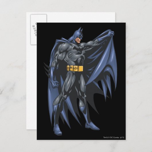 Batman houdt cape-side briefkaart (Voorkant / Achterkant)