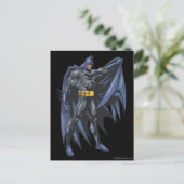Batman houdt cape-side briefkaart (Staand voorkant)