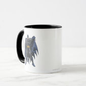 Batman houdt cape vast mok (Voorkant links)