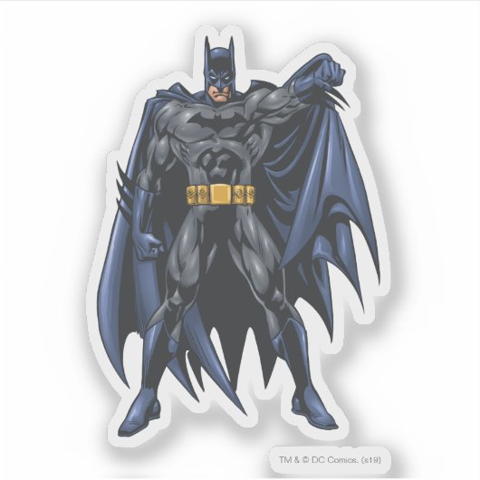 Batman houdt cape vast sticker (Voorkant)