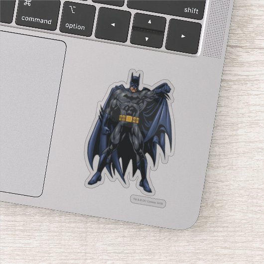 Batman houdt cape vast sticker (Detail)