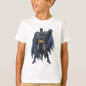 Batman houdt cape vast t-shirt (Voorkant)