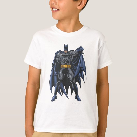 Batman houdt cape vast t-shirt (Voorkant)