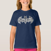 Batman Icon Doodle Art T-shirt (Voorkant)
