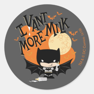 Batman   Ik wijk meer melk Ronde Sticker