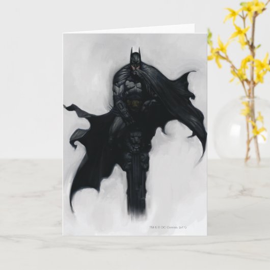 Batman Illustratie Kaart (Gele Bloem)