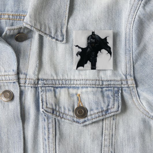 Batman Illustratie Vierkante Button 5,1 Cm (In situ)