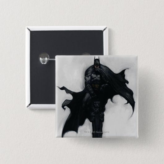 Batman Illustratie Vierkante Button 5,1 Cm