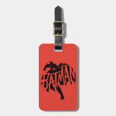 Batman Ink Brush-naam Bagagelabel (Voorkant verticaal)