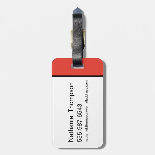 Batman Ink Brush-naam Bagagelabel (Achterkant verticaal)