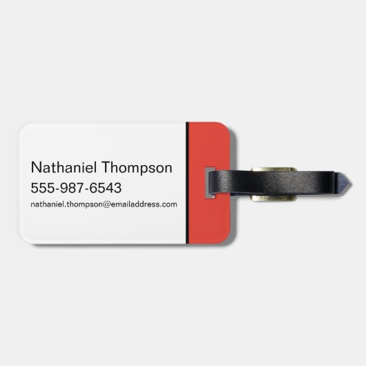 Batman Ink Brush-naam Bagagelabel (Achterkant horizontaal)