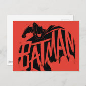 Batman Ink Brush-naam Briefkaart (Voorkant / Achterkant)