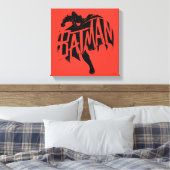 Batman Ink Brush-naam Canvas Afdruk (Insitu (Slaapkamer))