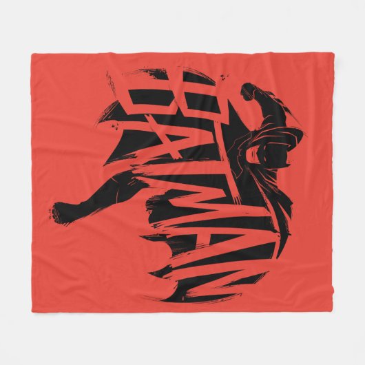 Batman Ink Brush-naam Fleece Deken (Voorkant (Horizontaal))
