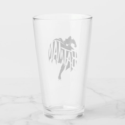 Batman Ink Brush-naam Glas (Achterkant)