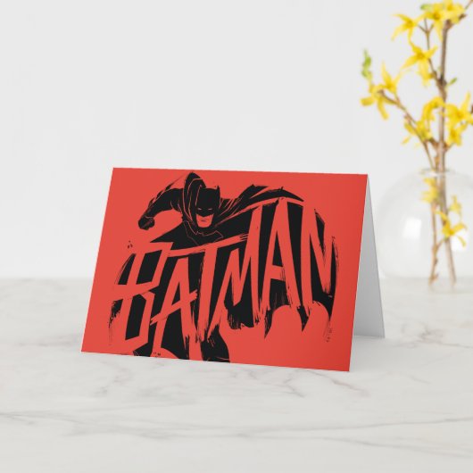 Batman Ink Brush-naam Kaart (Gele Bloem)