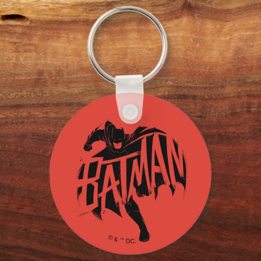 Batman Ink Brush-naam Sleutelhanger (Voorkant)