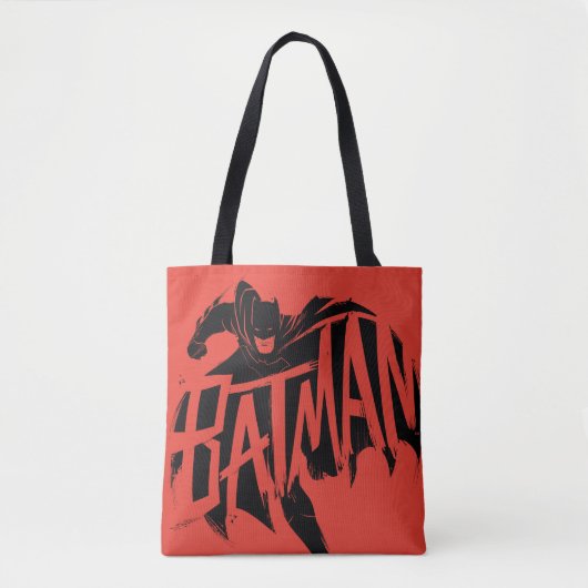 Batman Ink Brush-naam Tote Bag (Voorkant)