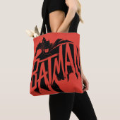 Batman Ink Brush-naam Tote Bag (Dichtbij)