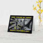 Batman Jij bent mijn held Vaderdag Kaart (Gele Bloem)
