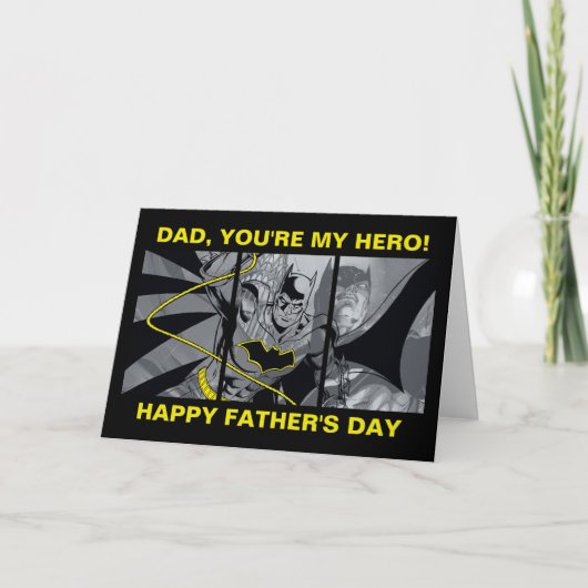 Batman Jij bent mijn held Vaderdag Kaart (Voorkant)