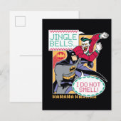 Batman | Jingle Bells, ik ruik niet. Briefkaart (Voorkant / Achterkant)