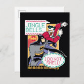Batman | Jingle Bells, ik ruik niet. Feestdagenkaart (Voorkant / Achterkant)
