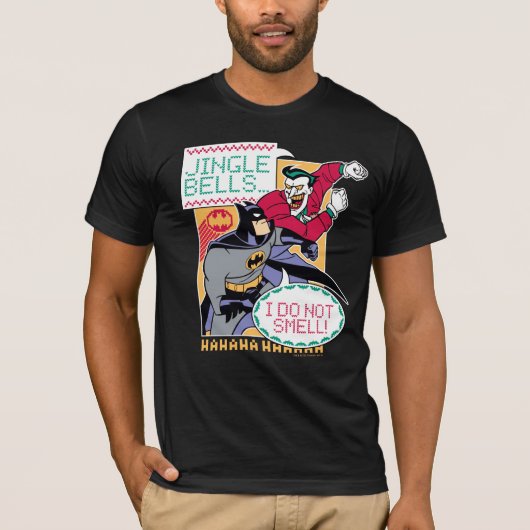 Batman | Jingle Bells, ik ruik niet. T-shirt (Voorkant)