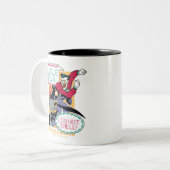 Batman | Jingle Bells, ik ruik niet. Tweekleurige Koffiemok (Voorkant links)