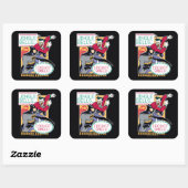 Batman | Jingle Bells, ik ruik niet. Vierkante Sticker (Vel)