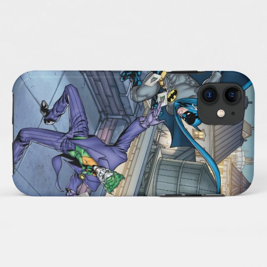 Batman & Joker - Battle Case-Mate iPhone Case (Achterkant (horizontaal))