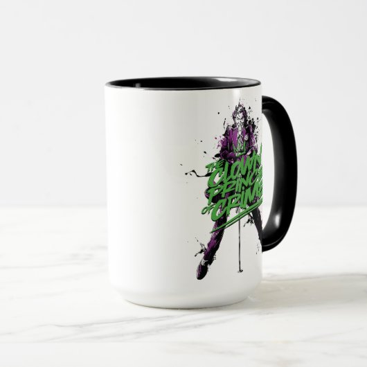 Batman | Joker Clown Prince of Crime Ink Art Mok (Voorkant rechts)