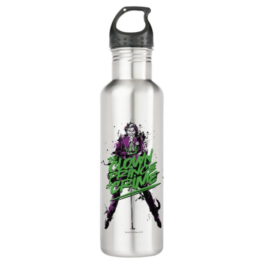 Batman | Joker Clown Prince of Crime Ink Art Waterfles (Voorkant)