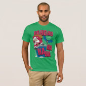 Batman | Joker Santa Claus Climbing Out Chimney T-shirt (Voorkant volledig)