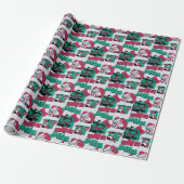 Batman | Joker Santa Pattern Cadeaupapier (Uitgerold)