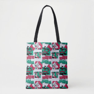 Batman   Joker Santa Pattern Tote Bag