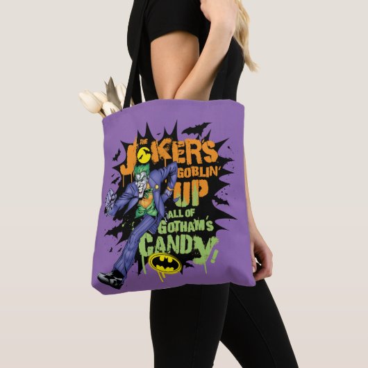 Batman | Joker's Goblin' Up All of Gotham's Snoep Tote Bag (Dichtbij)