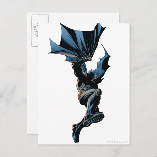 Batman Jumping Down Action Shot Briefkaart (Voorkant / Achterkant)