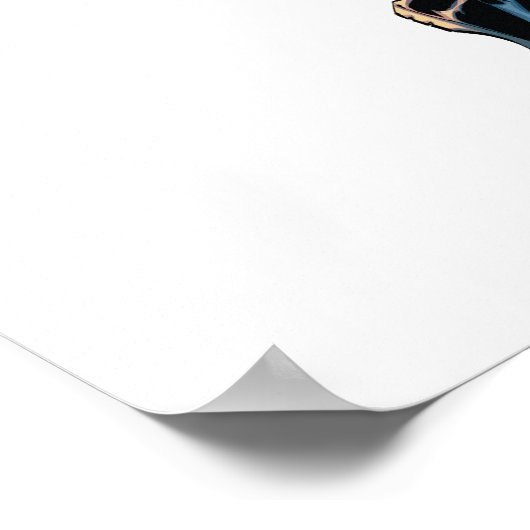 Batman Jumping Down Action Shot Poster (Hoek)