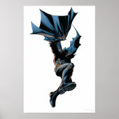 Batman Jumping Down Action Shot Poster (Voorkant)