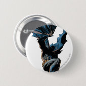 Batman Jumping Down Action Shot Ronde Button 5,7 Cm (Voorkant /achterkant)